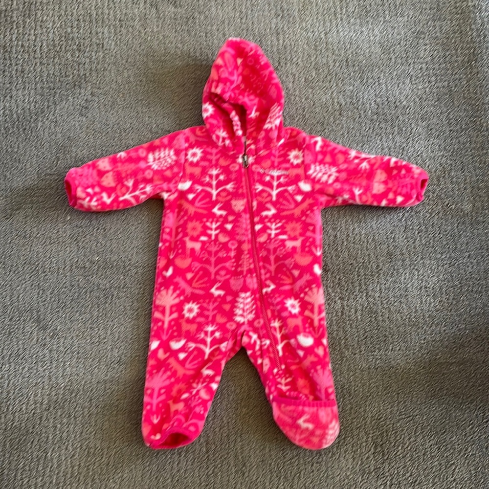 Columbia Baby girl fleece bunting